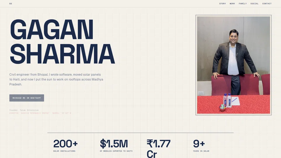 Homepage snapshot at launch