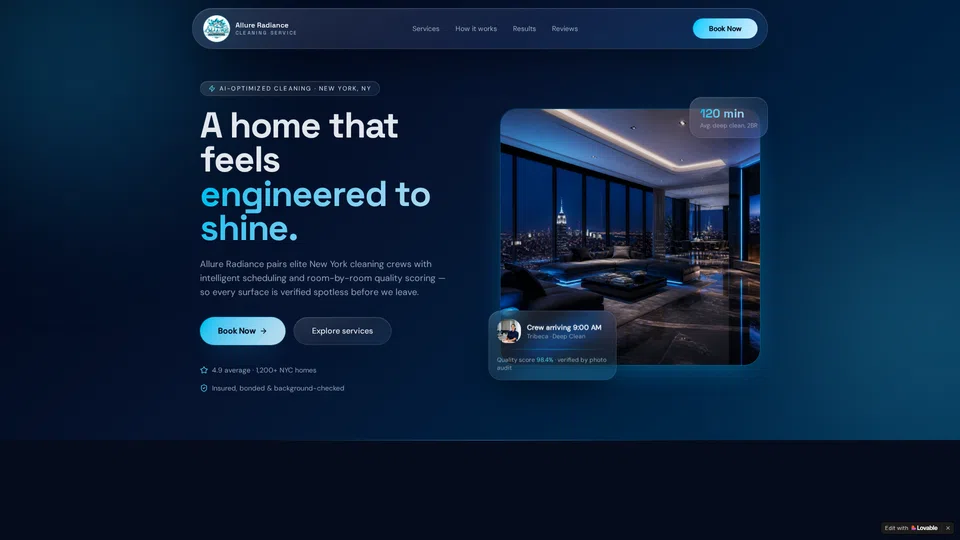 Homepage snapshot at launch
