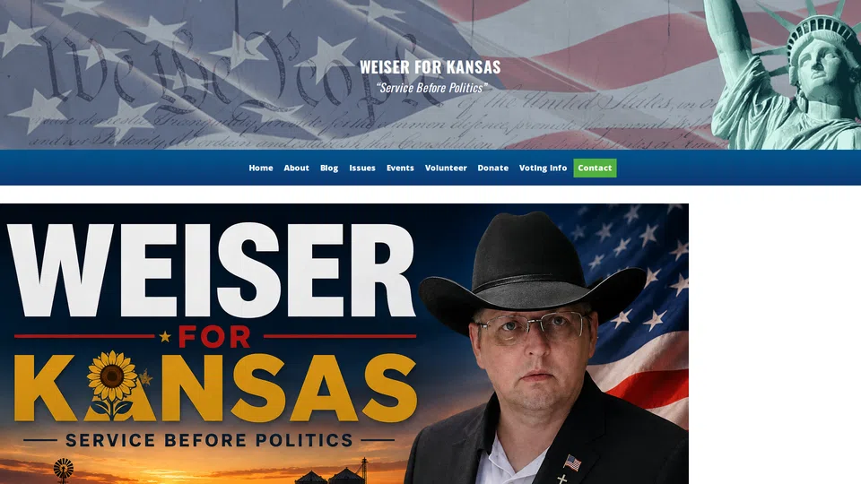 Homepage snapshot at launch