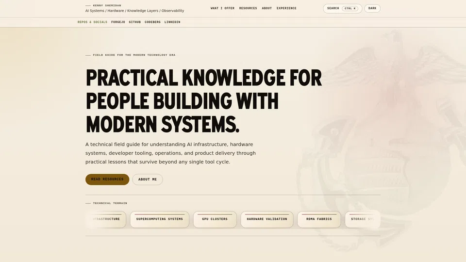 Homepage snapshot at launch