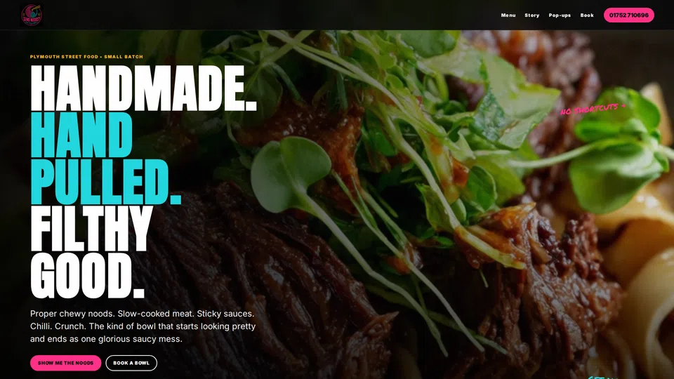 Homepage snapshot at launch