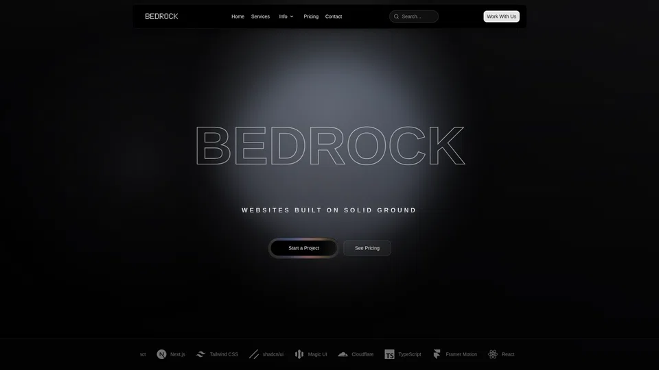 Homepage snapshot at launch