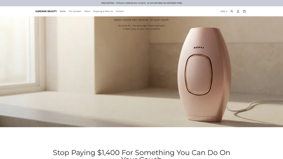 Homepage snapshot at launch