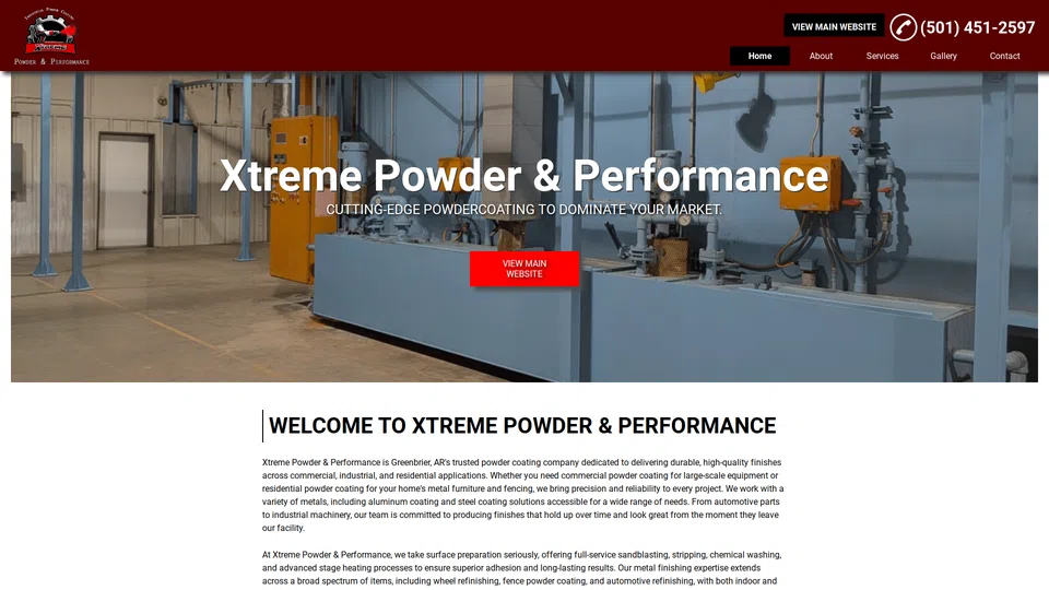 Homepage snapshot at launch