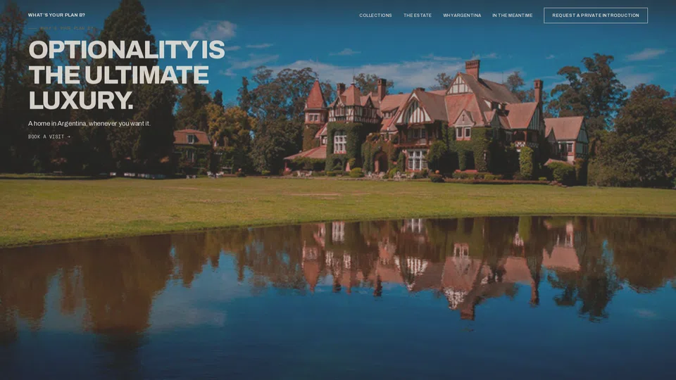 Homepage snapshot at launch