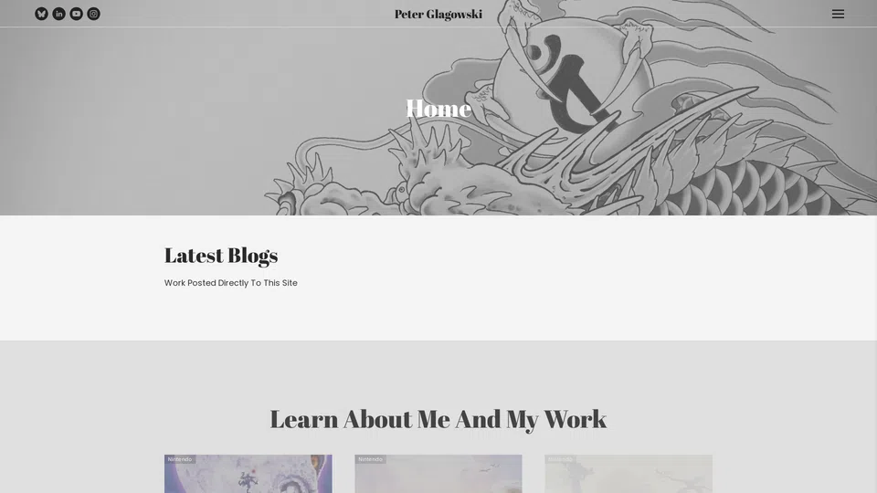 Homepage snapshot at launch