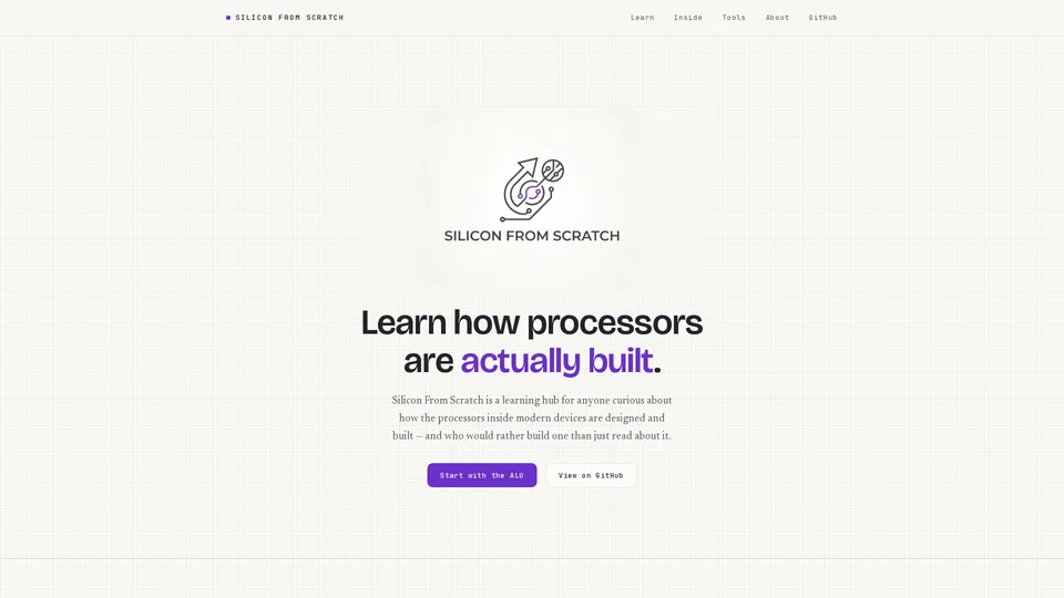 Homepage snapshot at launch