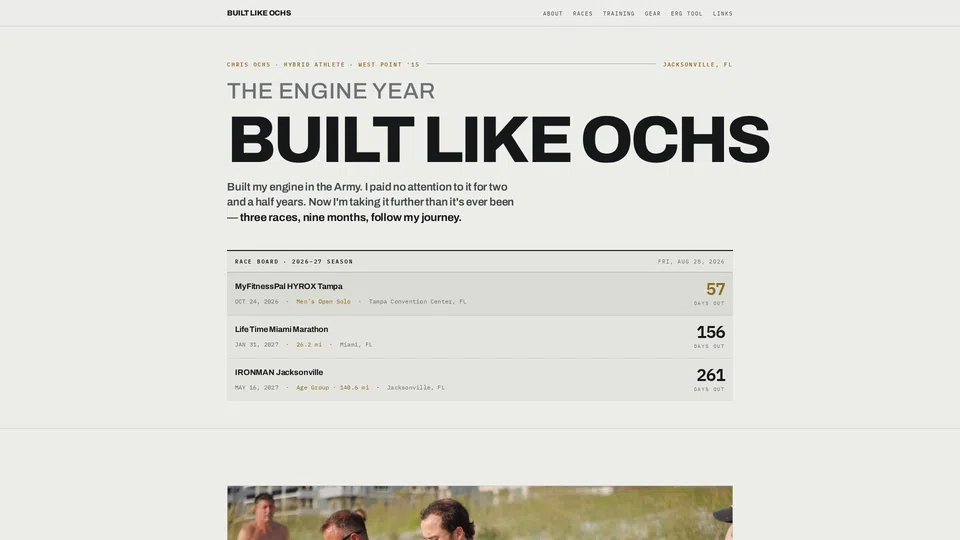 Homepage snapshot at launch