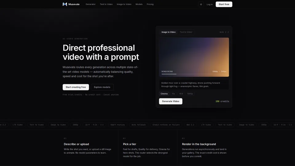 Homepage snapshot at launch