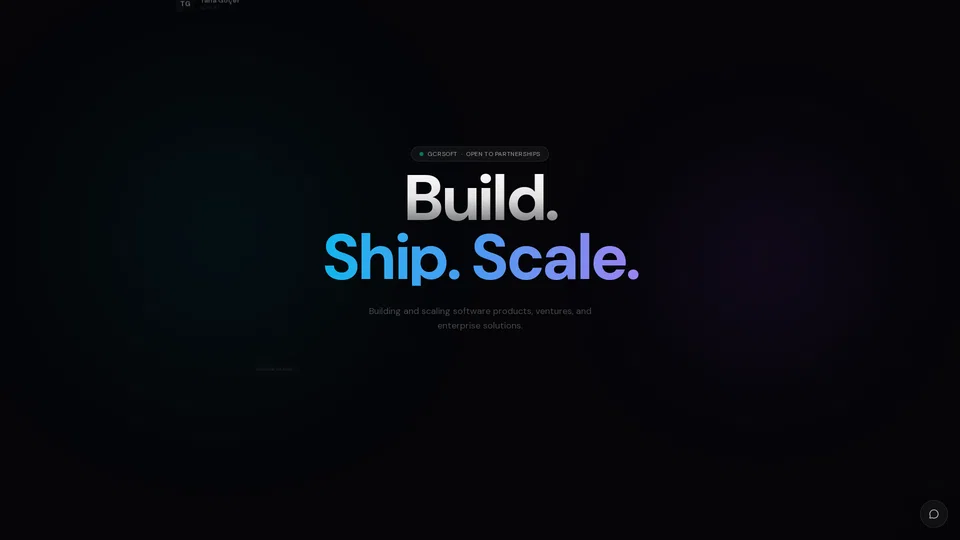 Homepage snapshot at launch