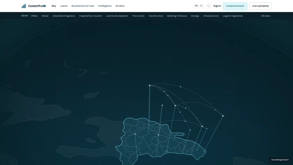 Homepage snapshot at launch