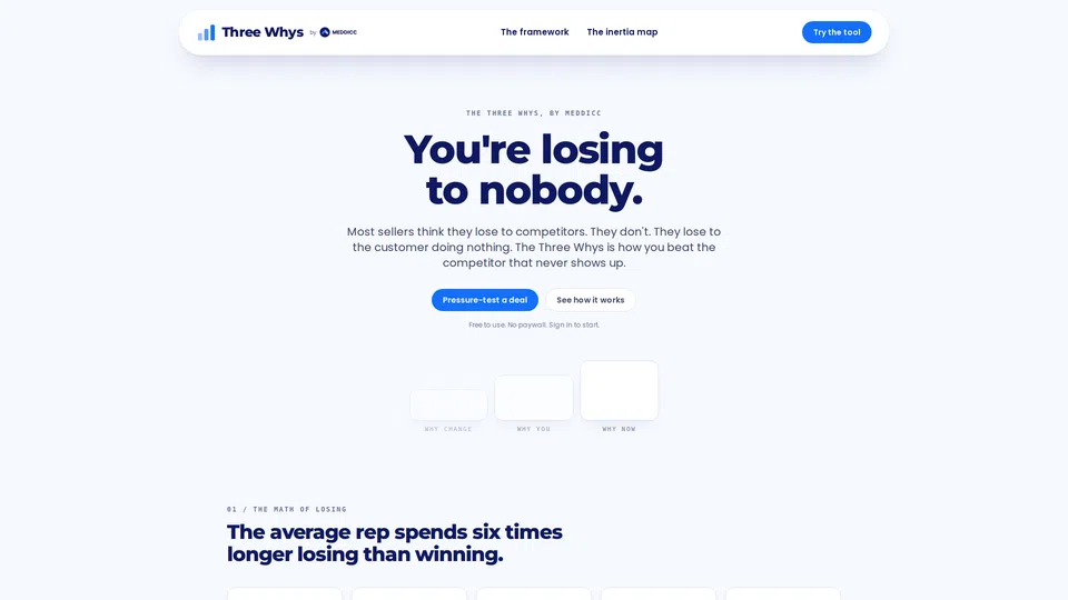 Homepage snapshot at launch