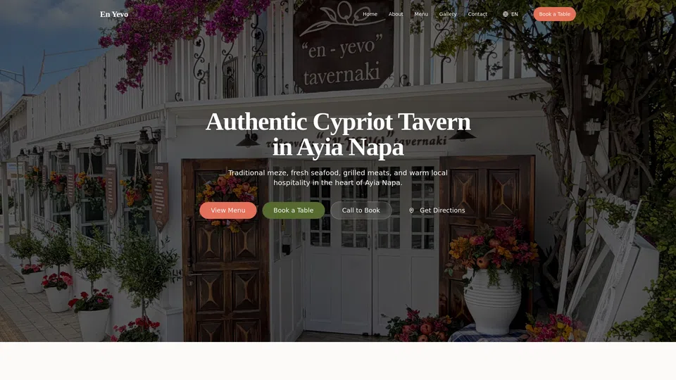 Homepage snapshot at launch