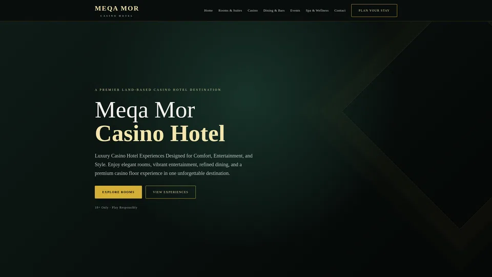 Homepage snapshot at launch