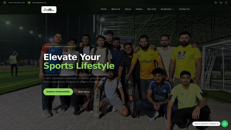 Homepage snapshot at launch