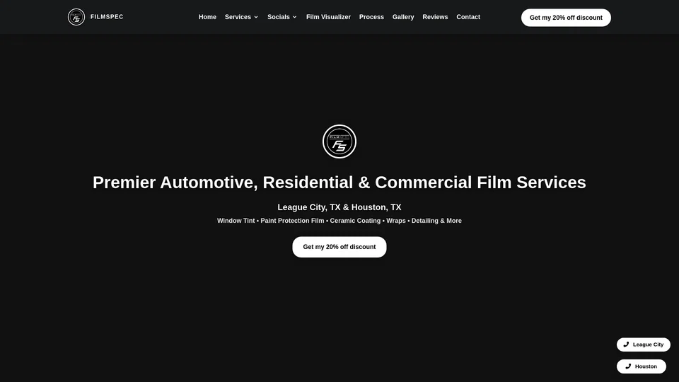 Homepage snapshot at launch
