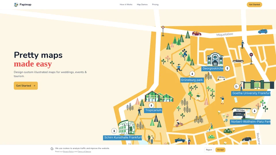 Homepage snapshot at launch