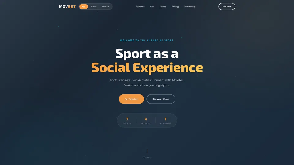 Homepage snapshot at launch