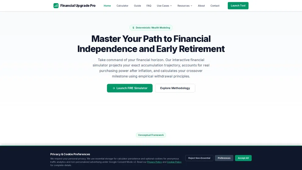 Homepage snapshot at launch
