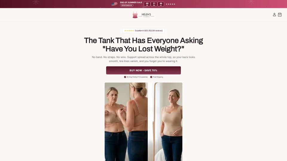 Homepage snapshot at launch