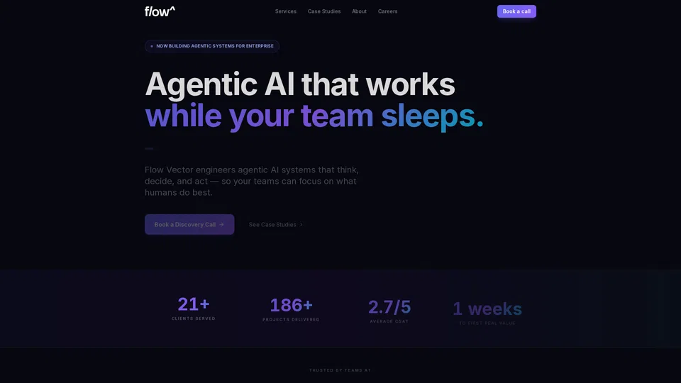 Homepage snapshot at launch