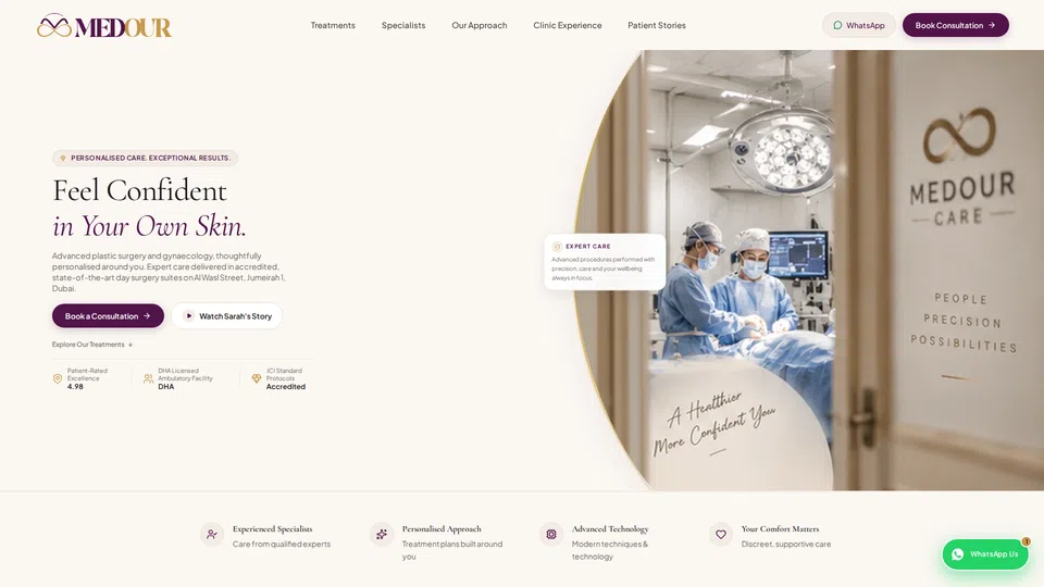 Homepage snapshot at launch