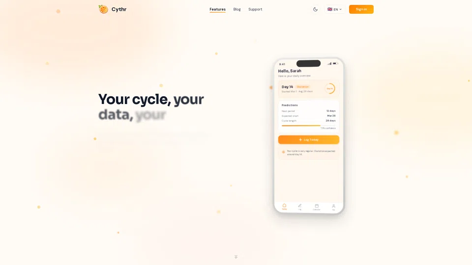 Homepage snapshot at launch