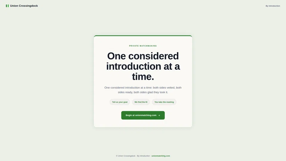 Homepage snapshot at launch