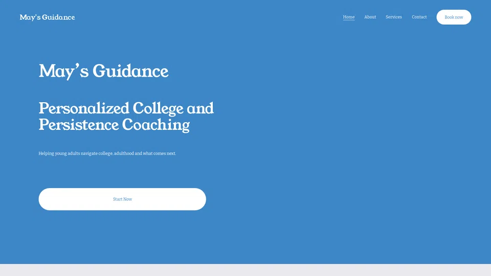 Homepage snapshot at launch