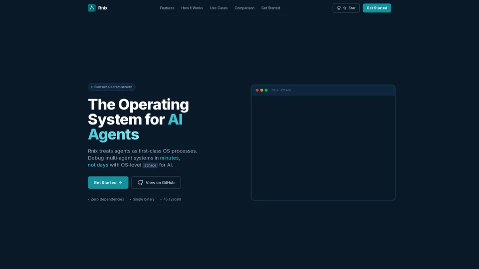 Homepage snapshot at launch