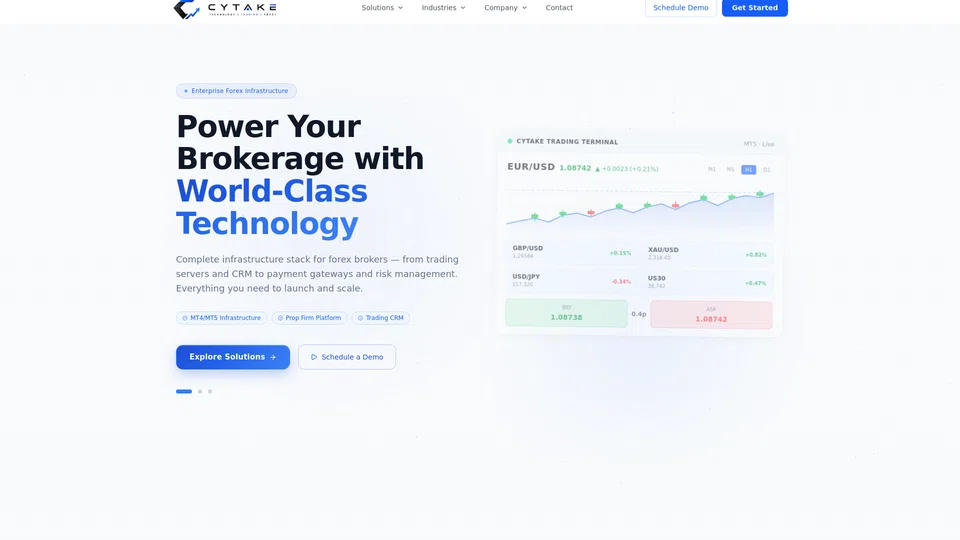 Homepage snapshot at launch