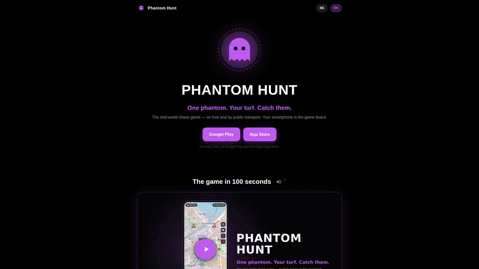 Homepage snapshot at launch