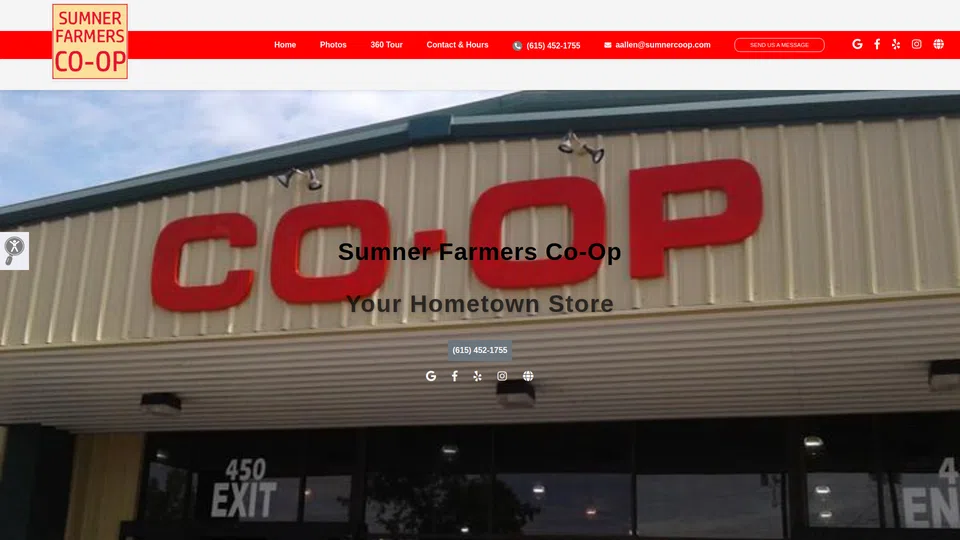 Homepage snapshot at launch