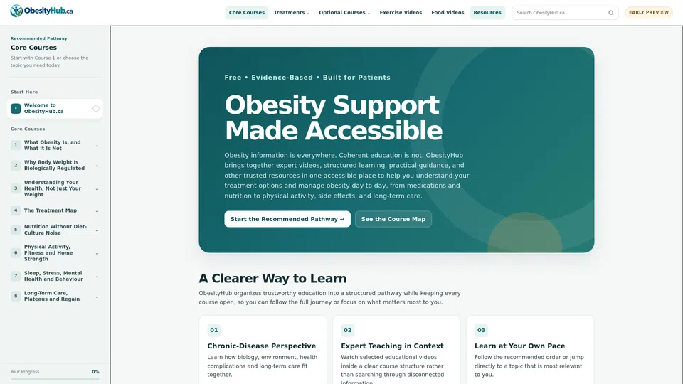 Homepage snapshot at launch