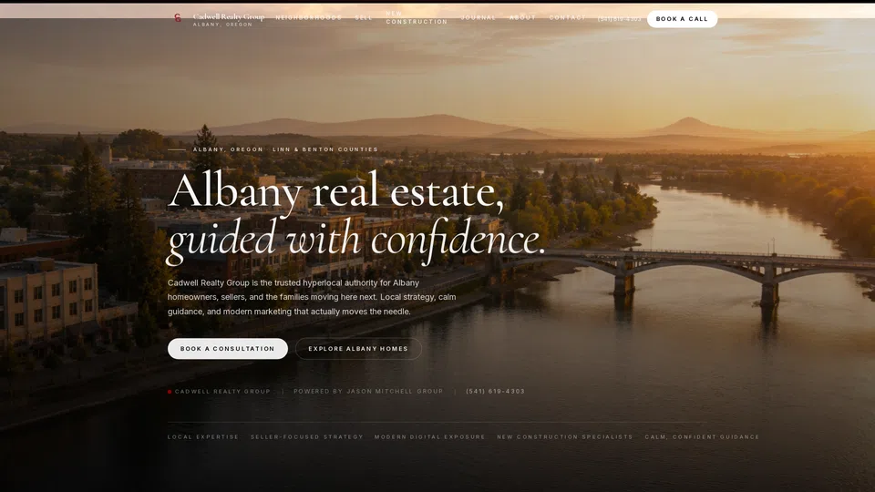 Homepage snapshot at launch