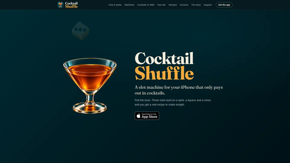 Homepage snapshot at launch