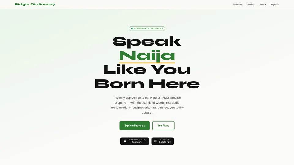 Homepage snapshot at launch