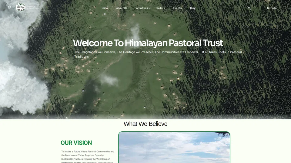 Homepage snapshot at launch