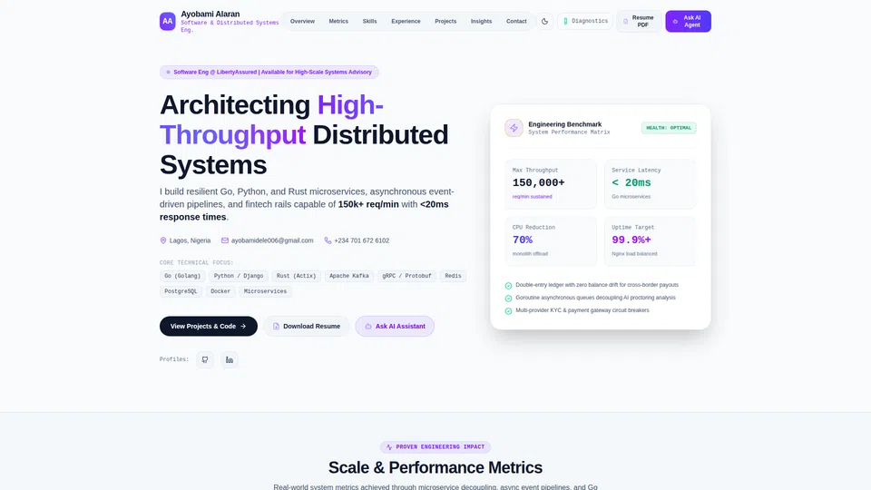Homepage snapshot at launch