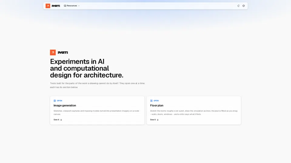 Homepage snapshot at launch