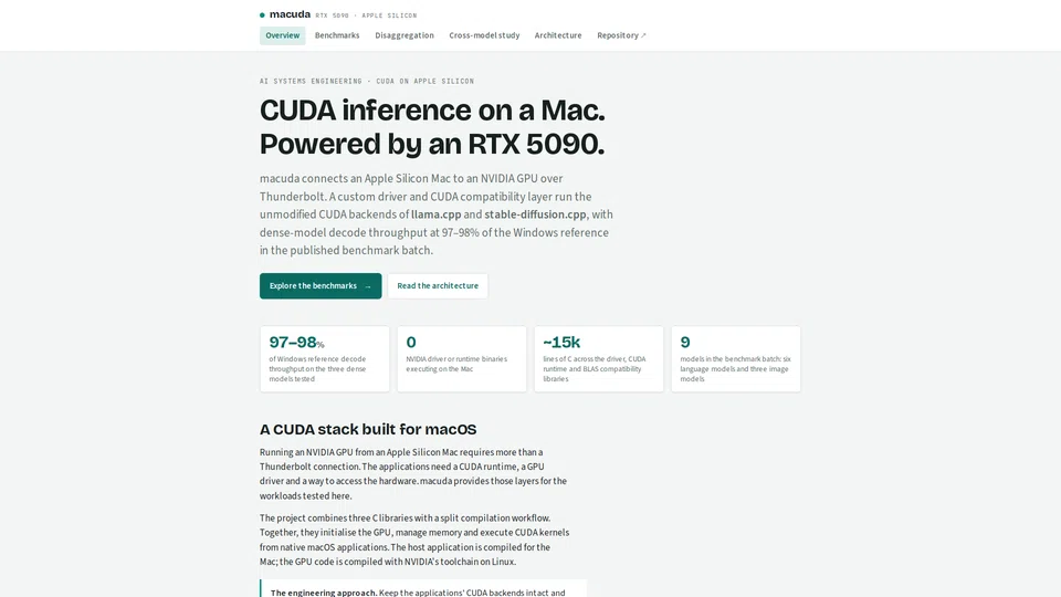 Homepage snapshot at launch