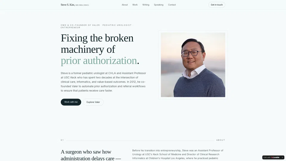 Homepage snapshot at launch