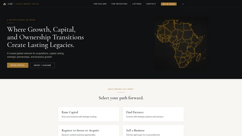 Homepage snapshot at launch
