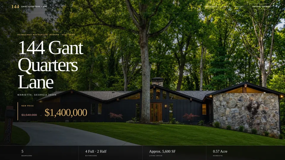 Homepage snapshot at launch