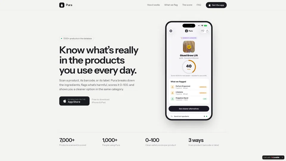 Homepage snapshot at launch