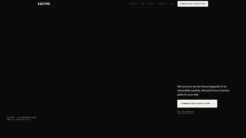 Homepage snapshot at launch