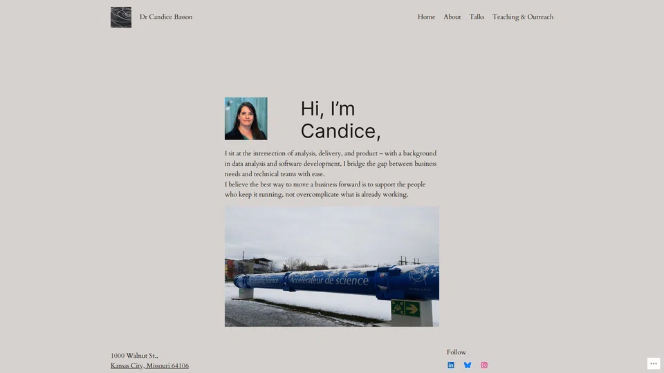 Homepage snapshot at launch