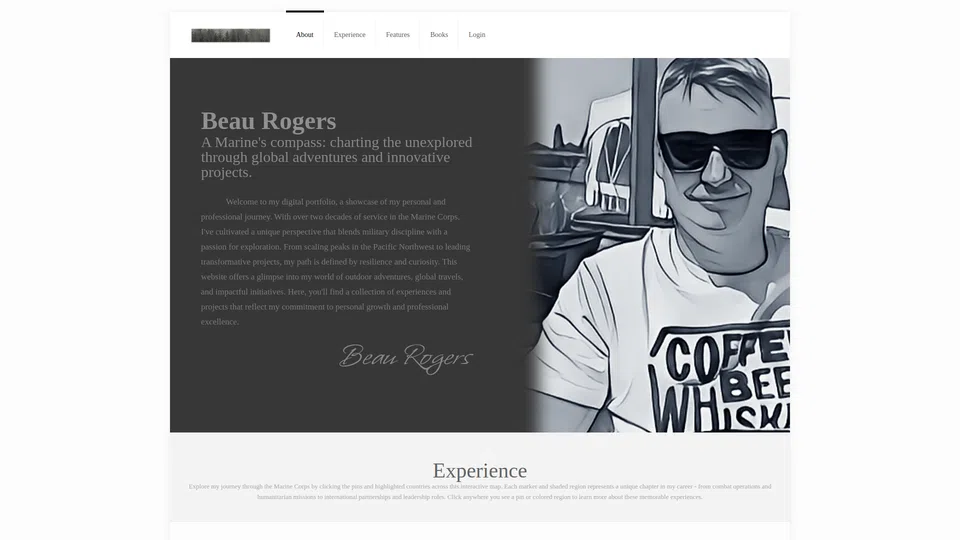 Homepage snapshot at launch