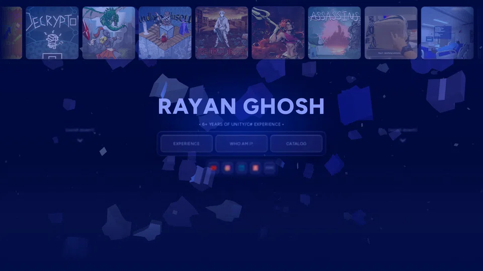 Homepage snapshot at launch