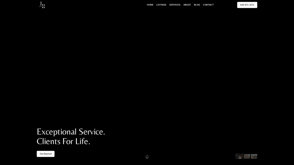 Homepage snapshot at launch